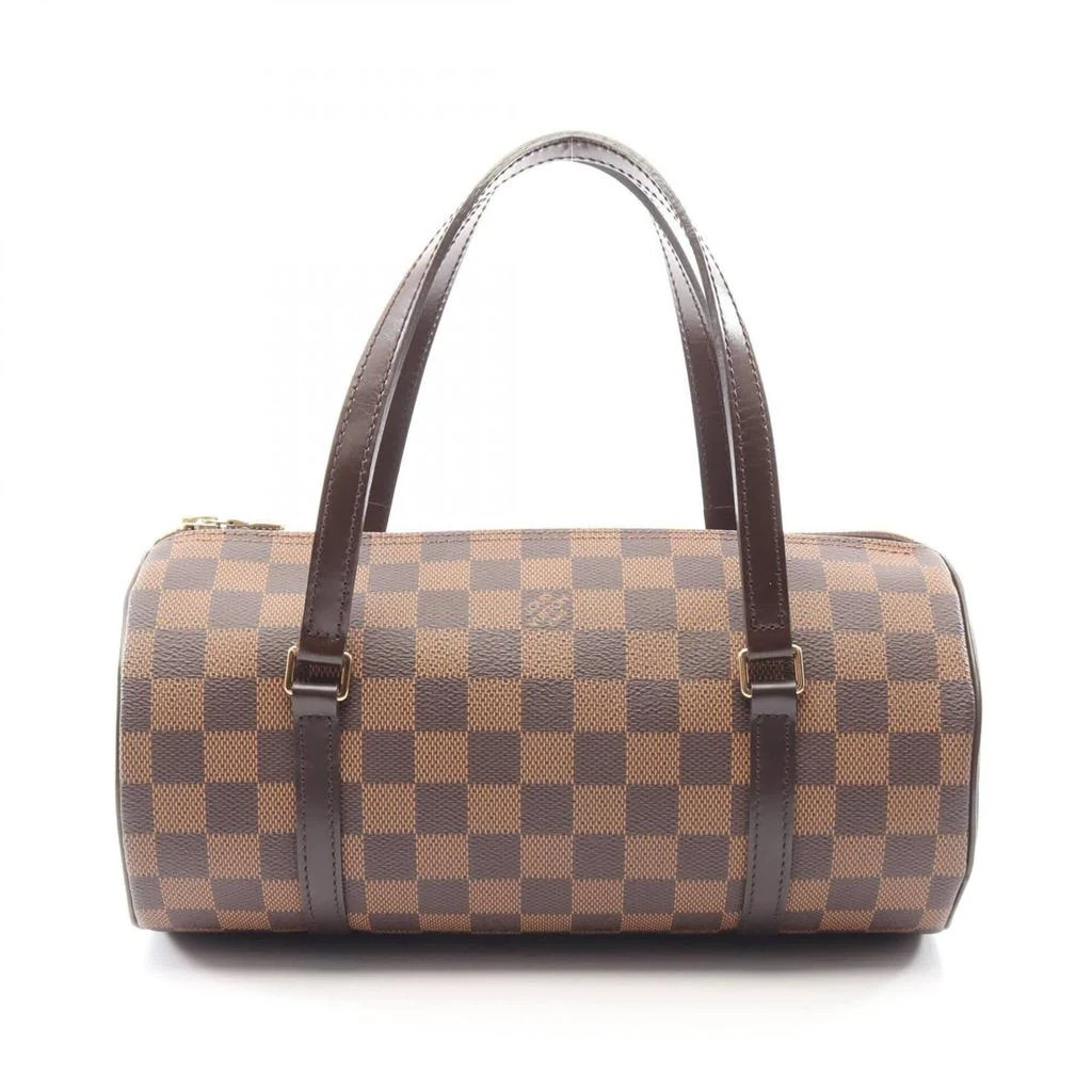 Louis Vuitton Ebene Coated Canvas Damier Canvas Leather Handbag (Pre-Owned)