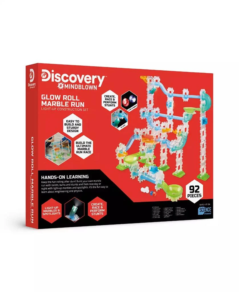 Discovery #MINDBLOWN Glow Roll Marble Run Light-Up Construction Set 11
