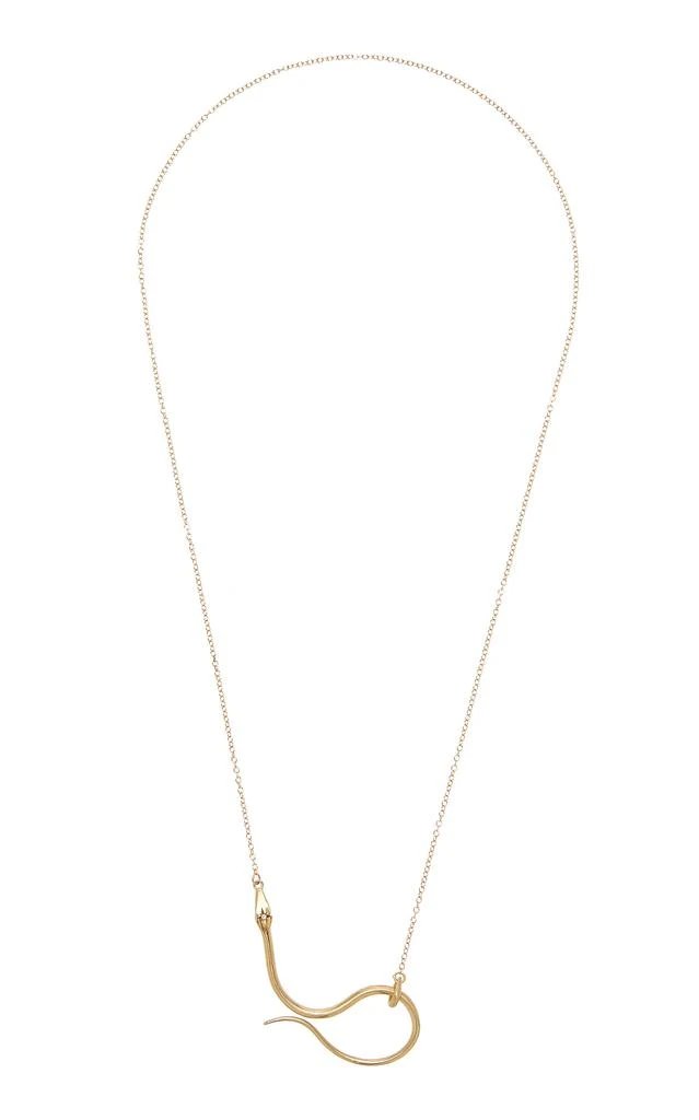 Annette Ferdinandsen Annette Ferdinandsen - Serpent Lariat 14K Yellow Gold Diamond Necklace - Gold - OS - Moda Operandi - Gifts For Her 1