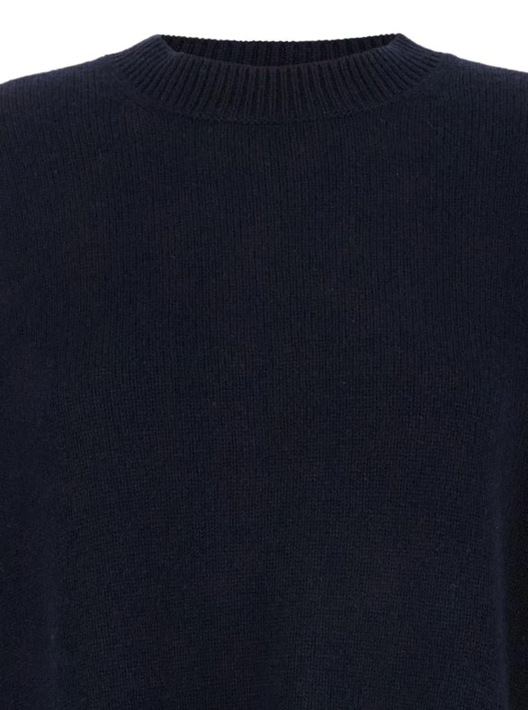 Allude Blue Relaxed Crewneck Sweater In Cashmere Woman 3