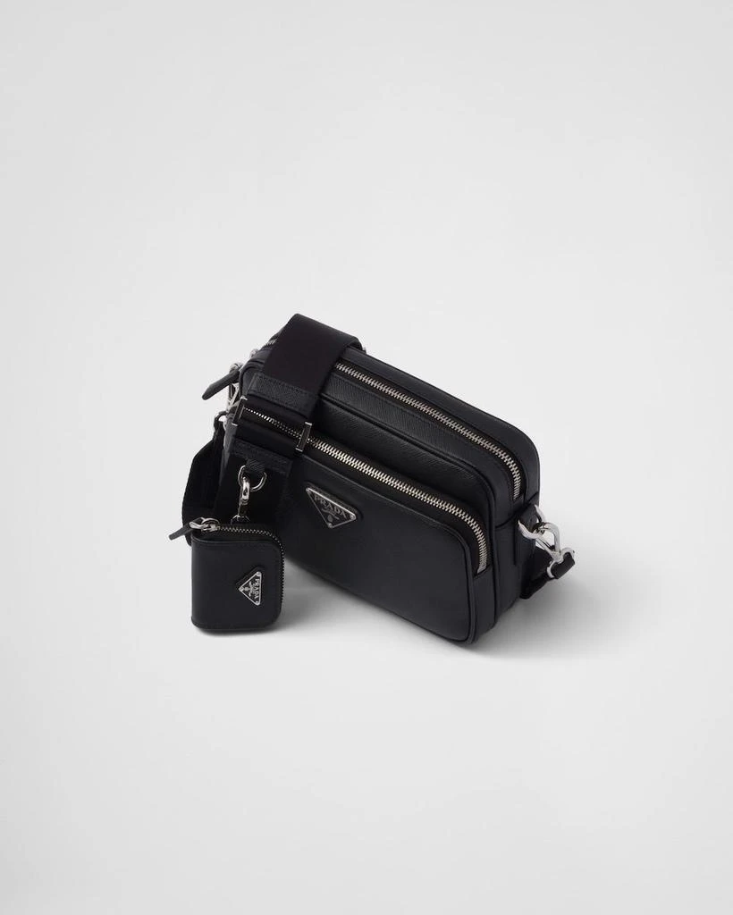 Prada BLACK LEATHER CROSSBODY BAG 3