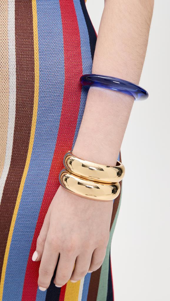 Lizzie Fortunato Ridge Cuff In Electric Blue