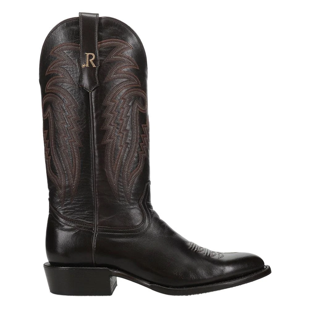 R. Watson Boots Sinatra Cowhide Medium Embroidered Round Toe Cowboy Boots