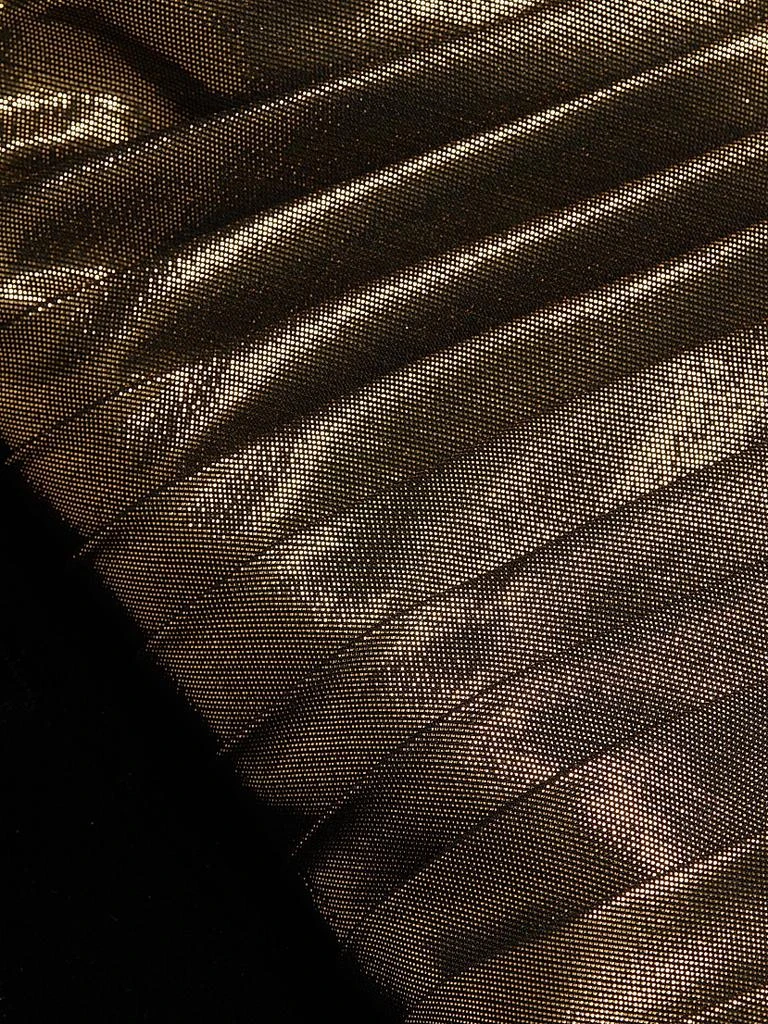 Sergio Hudson Metallic Pleated Pencil Midi-Dress 7