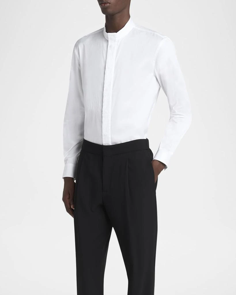 Giorgio Armani Men's Luxe Pleated Stripe Dress Shirt 4