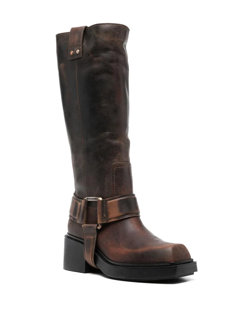 VIC MATIĒ Brown Saddle Calf-length Boots 2