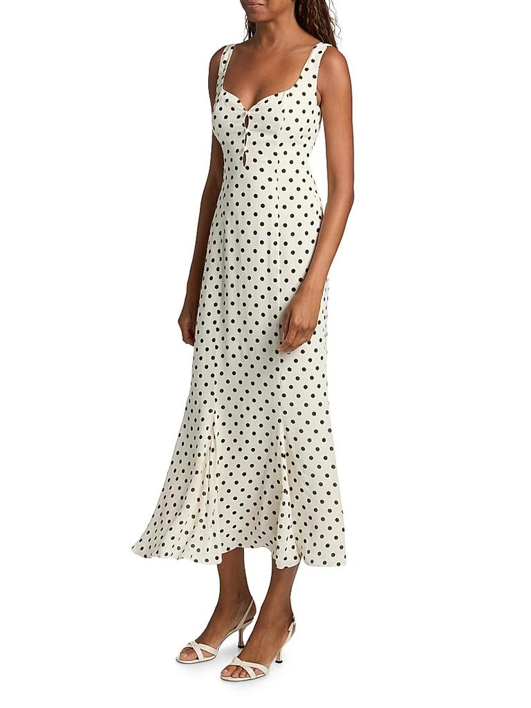 printed linen midi dress Sorrento Linen Midi Dress