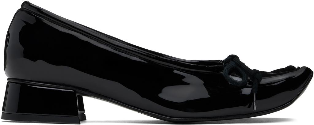 PAULA CANOVAS DEL VAS Black Diablo Ballerina Flats