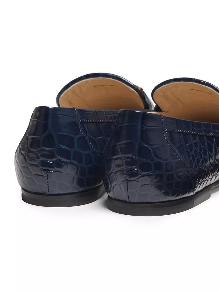 Tod's Croc-Embossed Leather Loafers 5