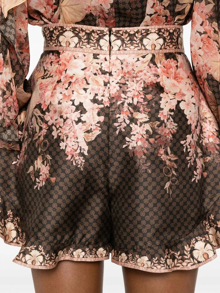 Zimmermann ZIMMERMANN - Printed Linen Blend Shorts 4