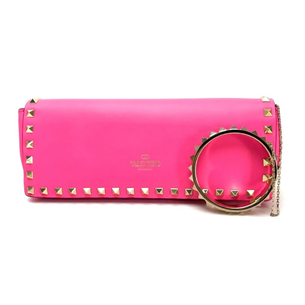 Valentino Leather Clutch Bag (Pre-Owned)