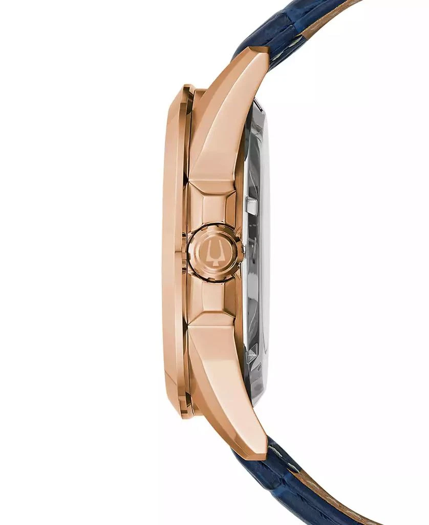 Bulova Men's Automatic Classic Sutton Blue Leather Strap Watch 46mm 2