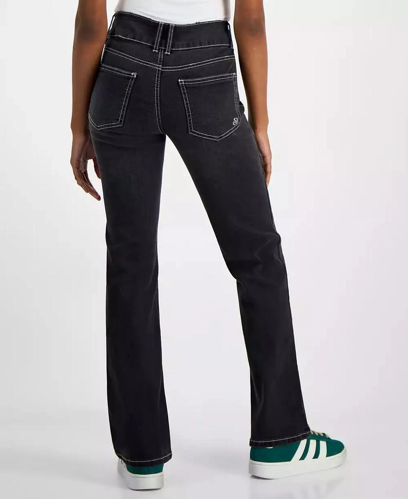 Indigo Rein Juniors’ Mid-Rise Seam-Front Bootcut Jeans 4