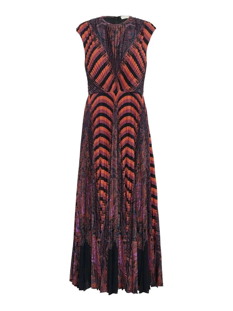 knee length dresses for ladies Violeta Pleated Sleeveless Midi Dress in Topaz