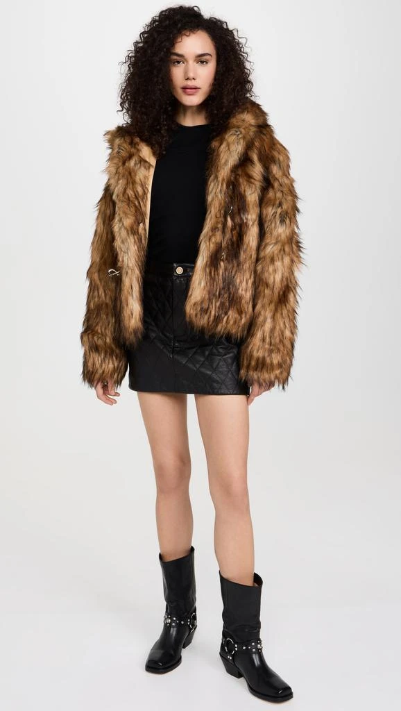 FRAME Quilted Leather Skirt 7