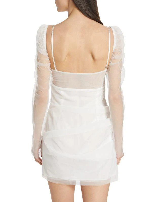 The Bar Jean Twisted Semi-Sheer Minidress 2