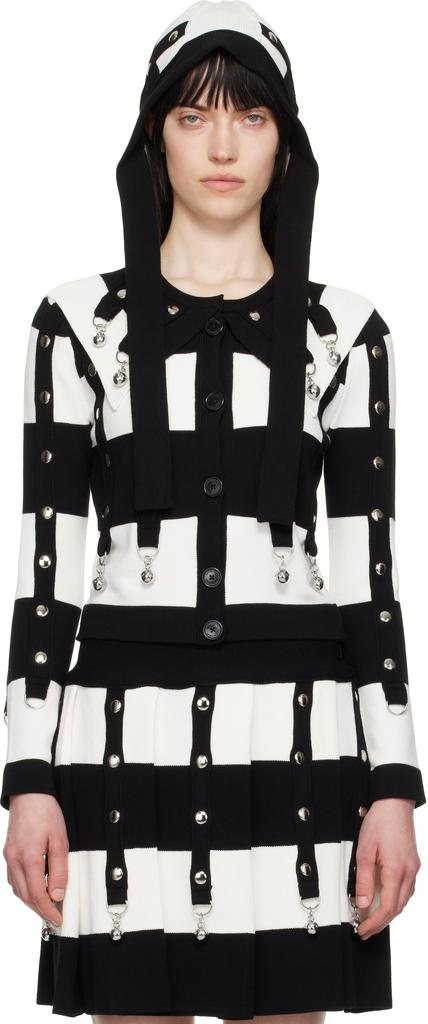 CHOPOVA LOWENA Blue Knot Eye Hooded Cardigan - Jackets