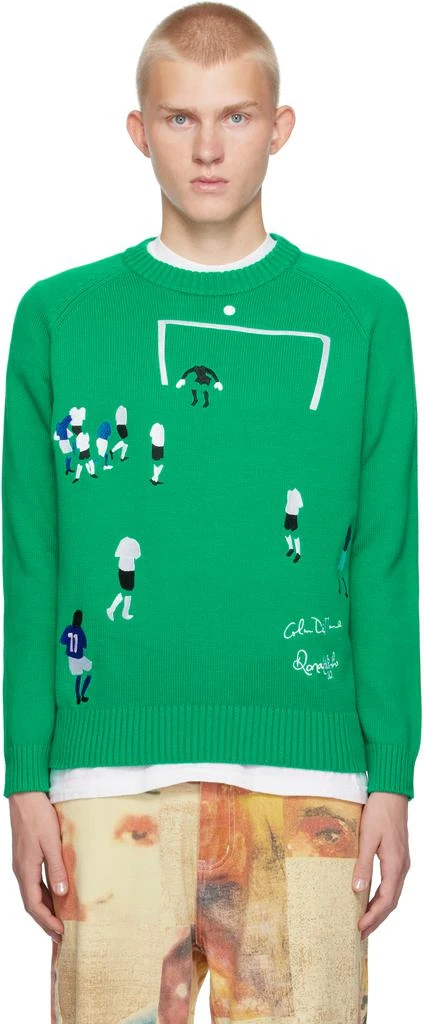 KidSuper Green Ronaldinho Edition Goal! Sweater 1
