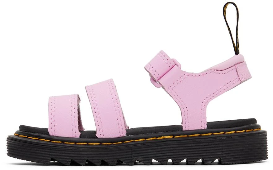 Dr. Martens Kids Pink Klaire Athena Leather Big Kids Sandals 3