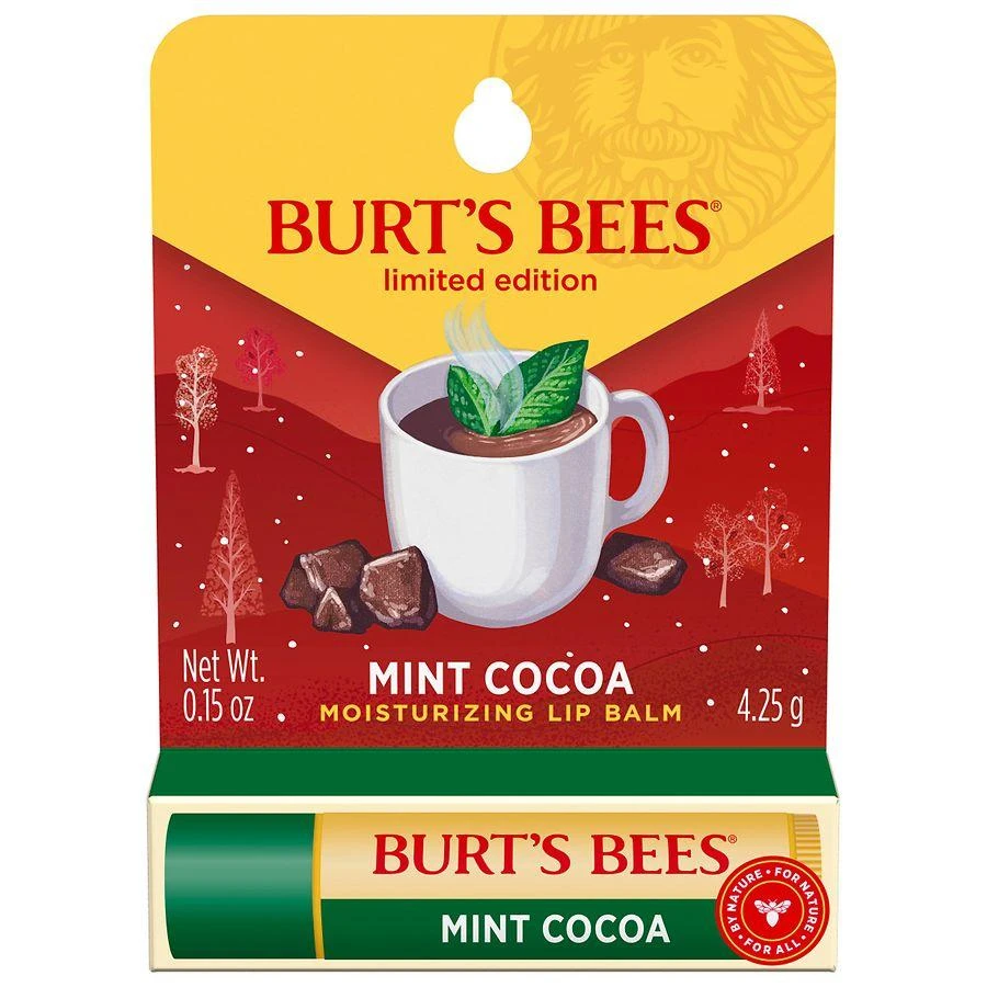 Burt's Bees Moisturizing Lip Balm Mint Cocoa 1