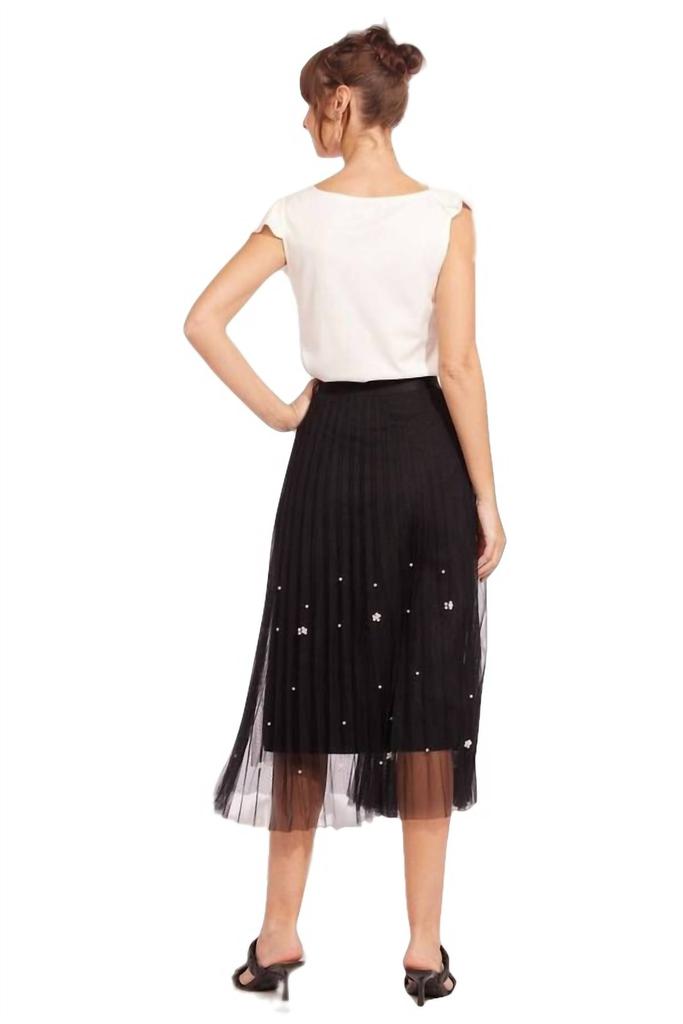 Eva Franco Lila Pearl Tulle Skirt