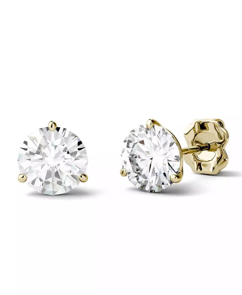Charles & Colvard Moissanite Martini Stud Earrings (2 ct. t.w. Diamond Equivalent) in 14k White or Yellow Gold