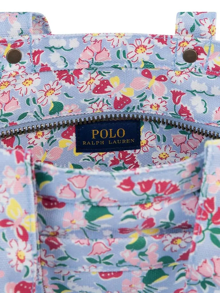 Polo Ralph Lauren Girl's Floral Canvas Mini Tote Bag 5