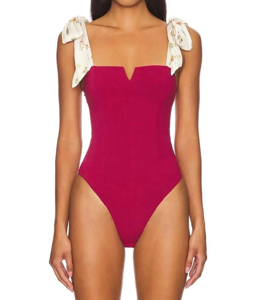 Free People Free People - Printed Lola Bodysuit