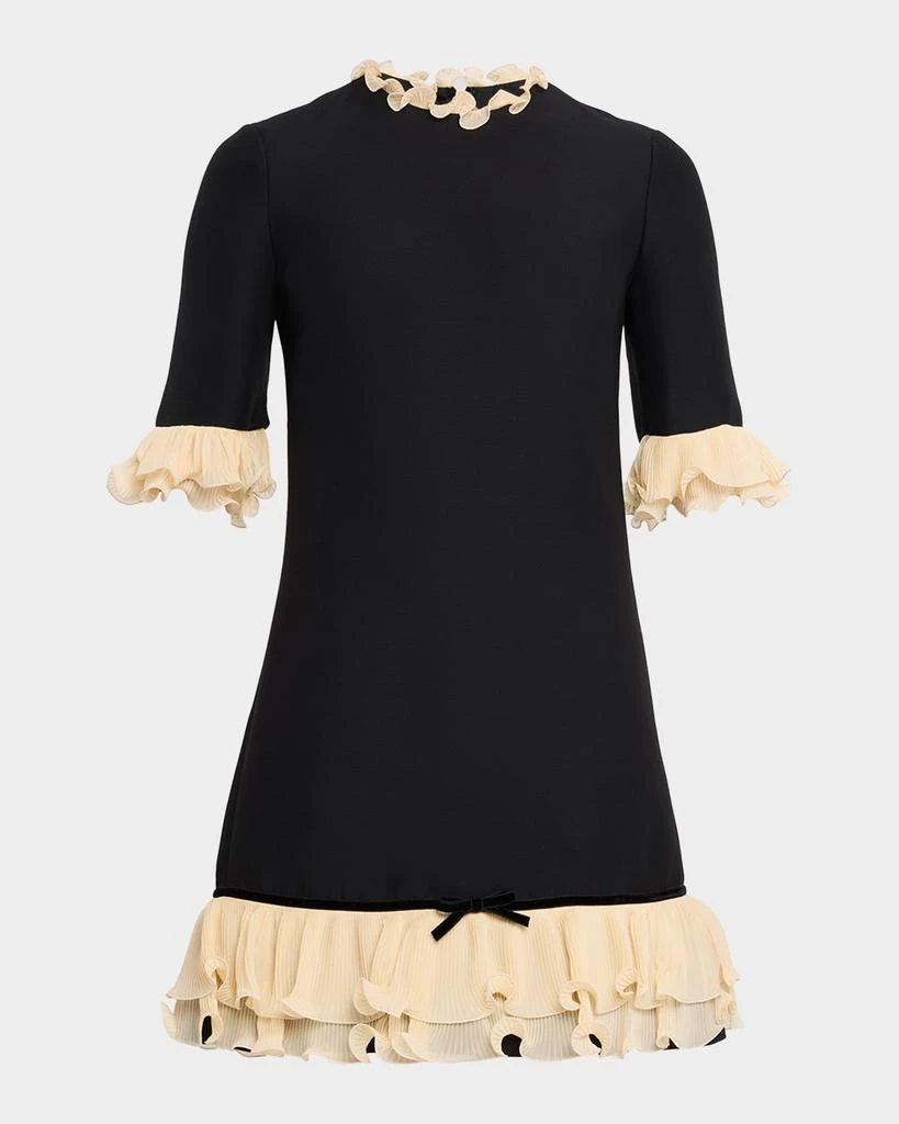 Valentino Ruffle Silk Crepe Mini Dress - Dresses & Skirts - Free Shipping -  BeyondStyle