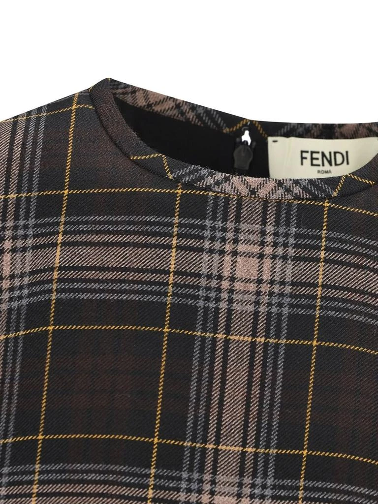 Fendi Fendi Tartan Sleeveless Mini Dress 3