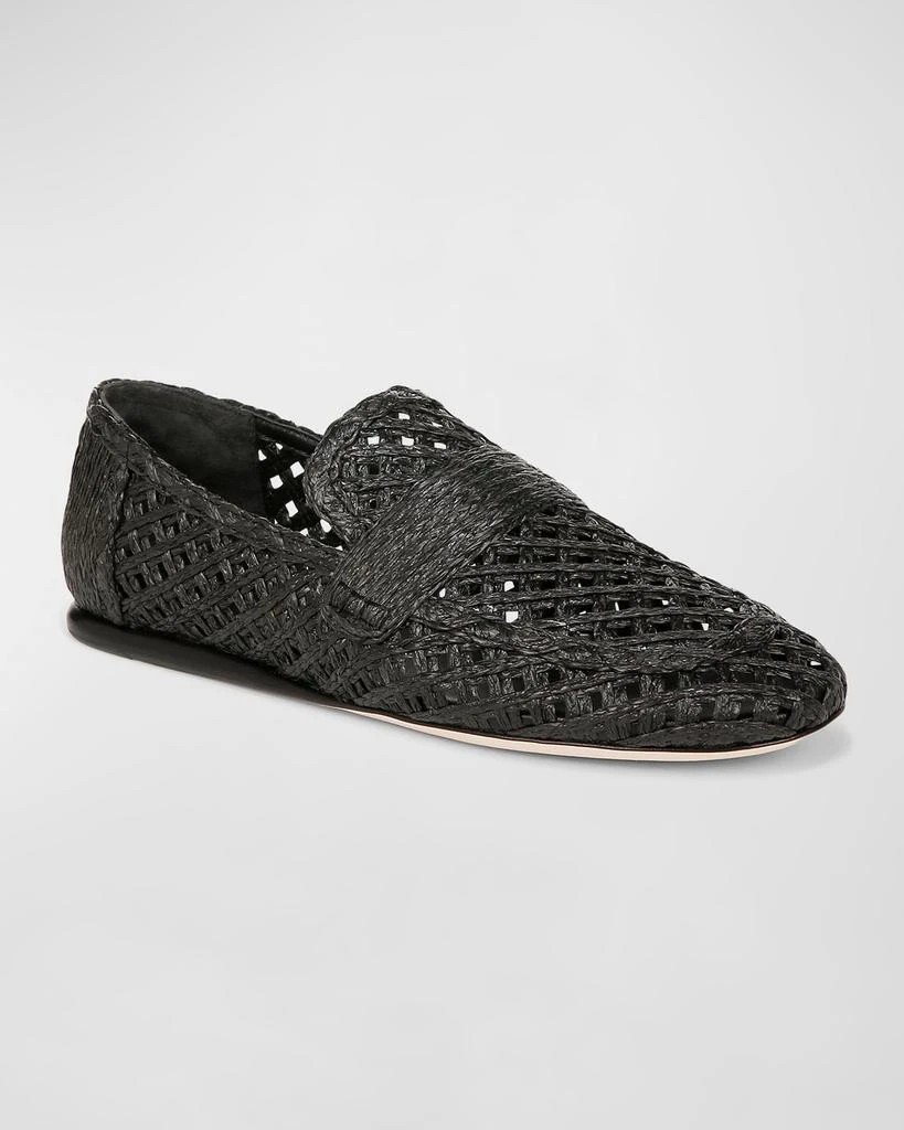 Vince Davis Flat Raffia Loafers 2