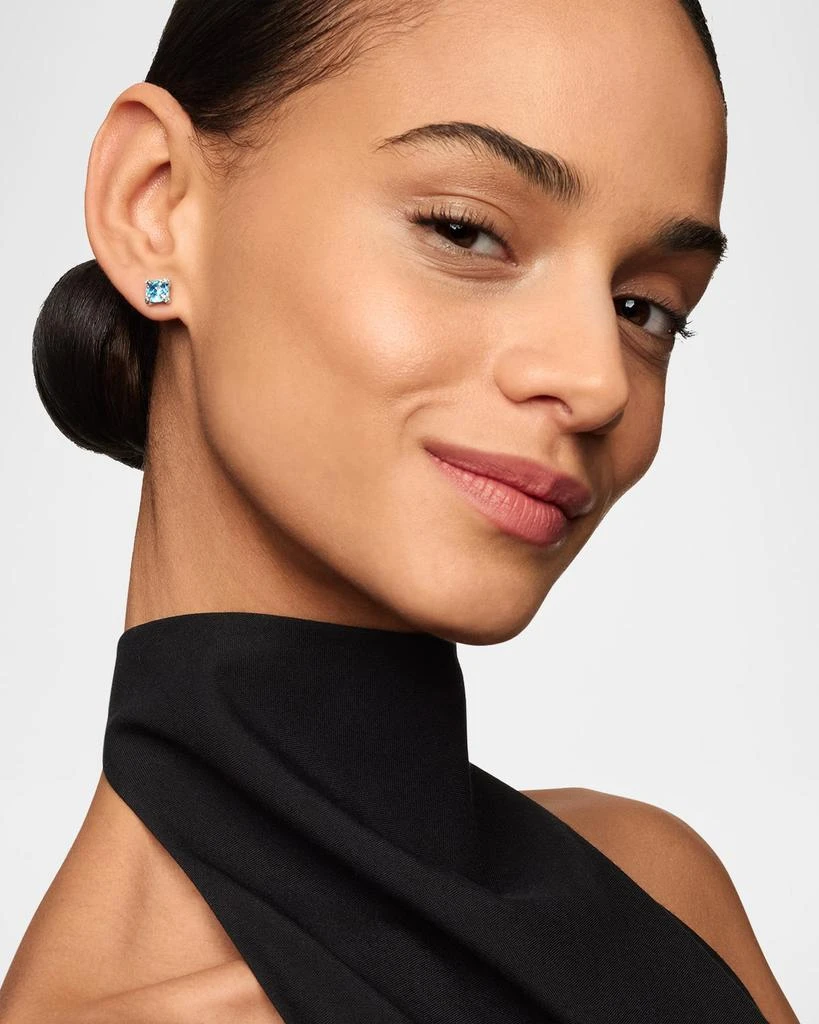 David Yurman Chatelaine Stud Earrings with Gemstones and Diamonds in Silver, 6mm 2