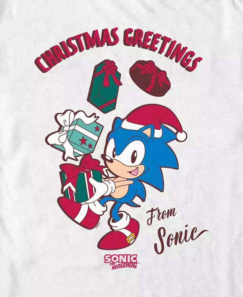 FIFTH SUN Men's Merry Christmas Sonic Short Sleeve T-Shirt 2