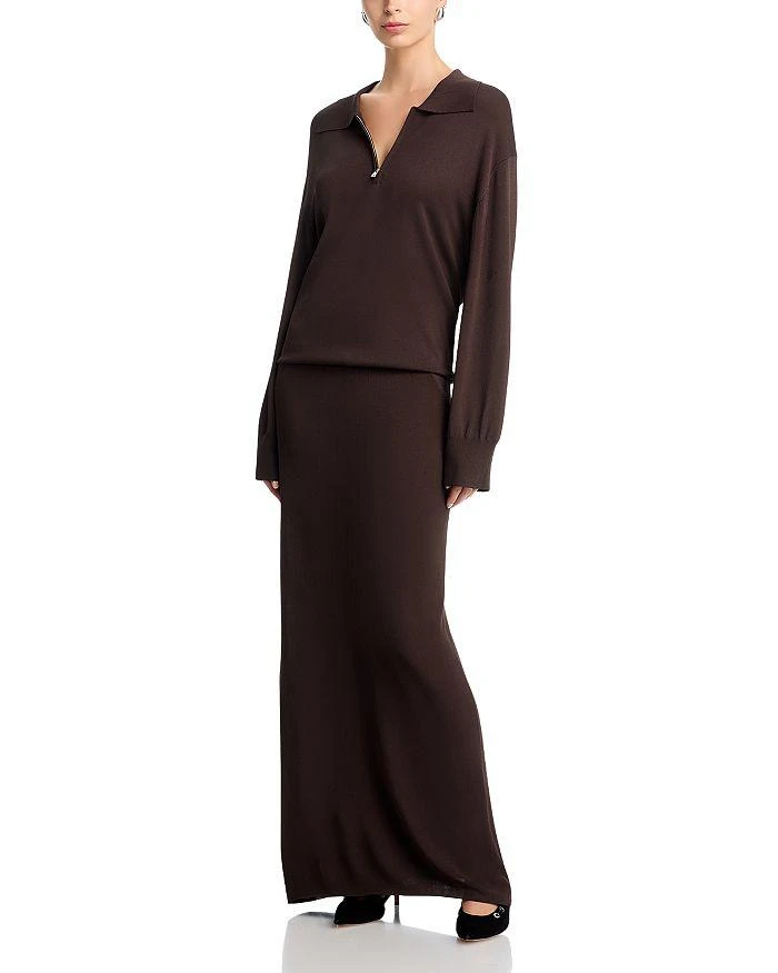 Shop Brandon Maxwell - The Genevieve Draped Knit Maxi Dress - Black - US 8  - Moda Operandi on Sale at BeyondStyle  Get 70% Off Brandon Maxwell - The Genevieve  Draped