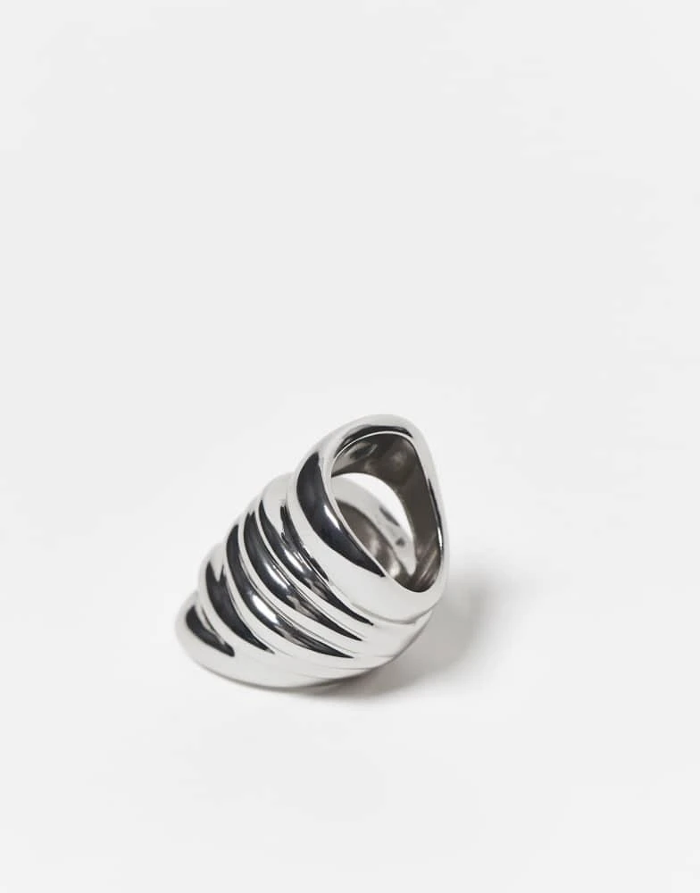 Weekday Weekday wraparound ring in silver 2