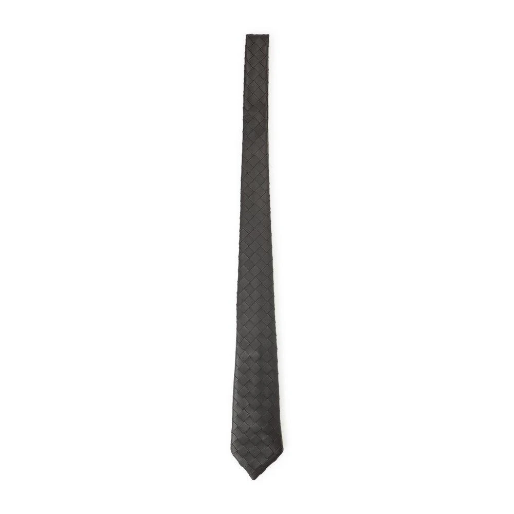 Bottega Veneta Bottega Veneta Intrecciato Pointed-Tip Tie 1