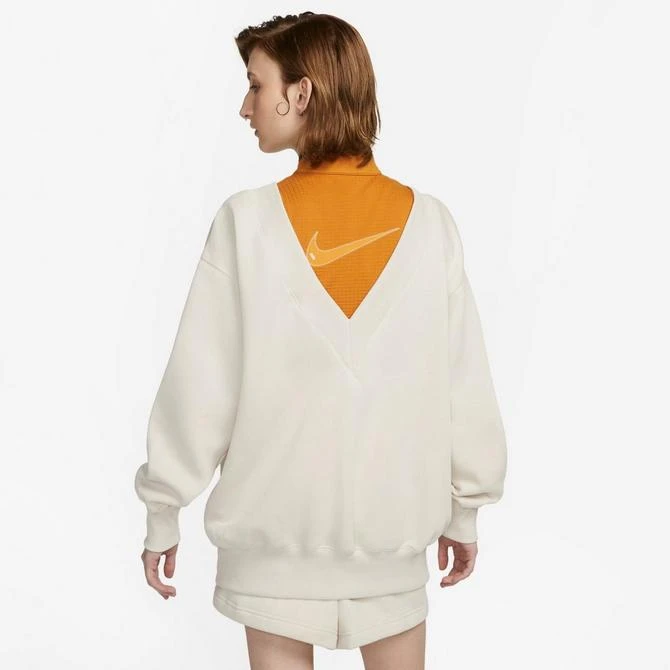 NIKE Women's Nike Sportswear Phoenix Fleece Oversized V-Neck Sweatshirt 2