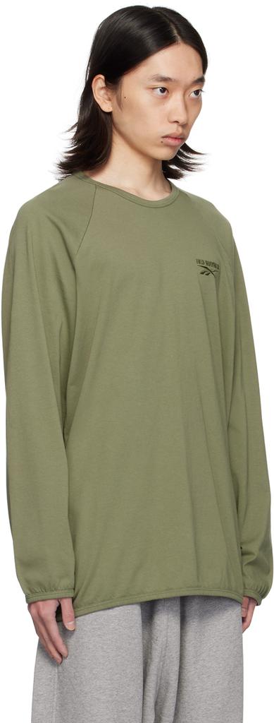 Hed Mayner Green Reebok Edition Long Sleeve T-Shirt