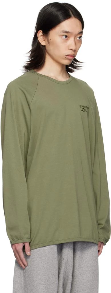 Hed Mayner Green Reebok Edition Long Sleeve T-Shirt 2