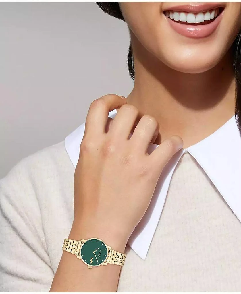 Coach Women's Elliot Gold-Tone Stainless Steel Bracelet Watch 4