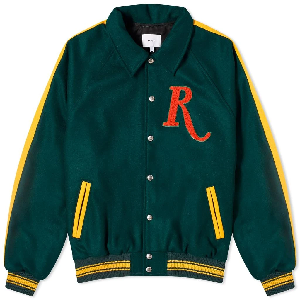 Rhude Rhude Raglan Varsity Jacket 1