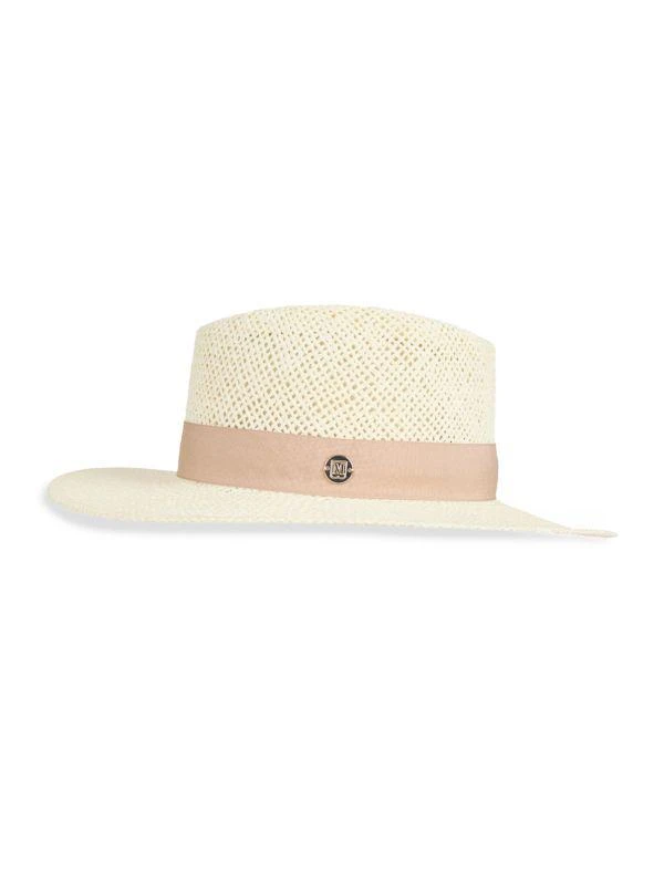 Bruno Magli Banded Straw Fedora 1