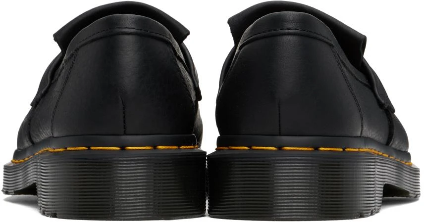 Dr. Martens Black Adrian Yellow Stitch Loafers 2