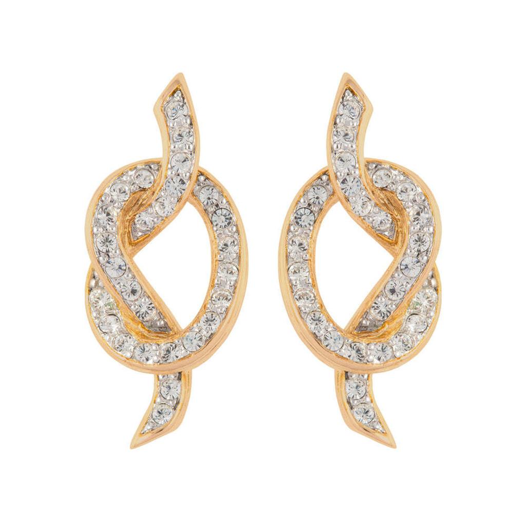 Susan Caplan Vintage 1980s vintage nina ricci love knot clip-on earrings