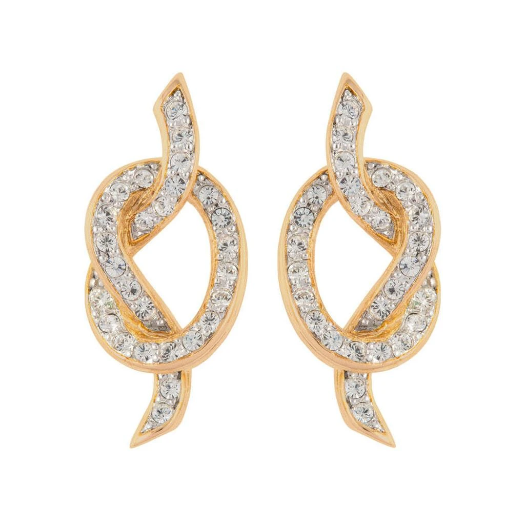 Susan Caplan Vintage 1980s vintage nina ricci love knot clip-on earrings 1