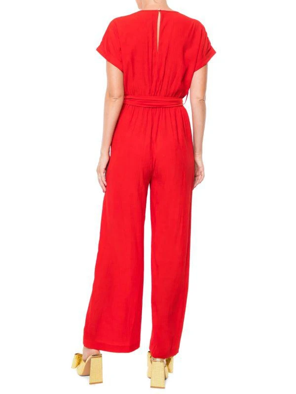 Meghan LA Wonderland Belted Wide Leg Jumpsuit 2
