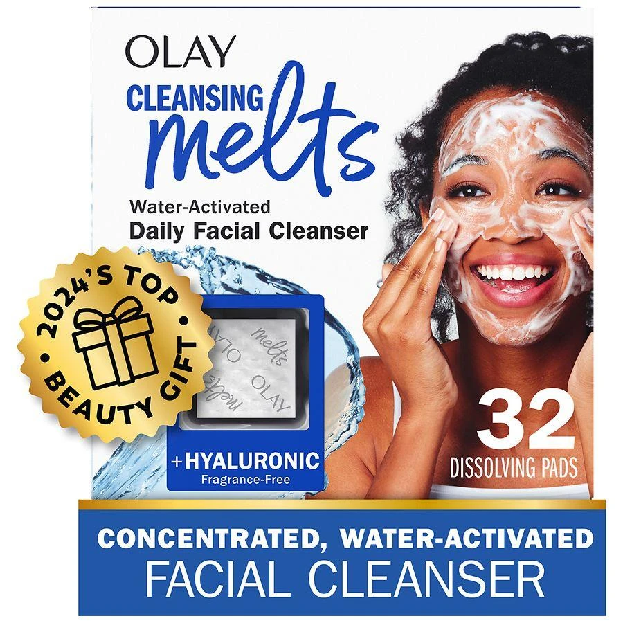 Olay Cleansing Melts + Hyaluronic Face Cleanser, Cleans, Tones, and Refreshes Skin No scent 3