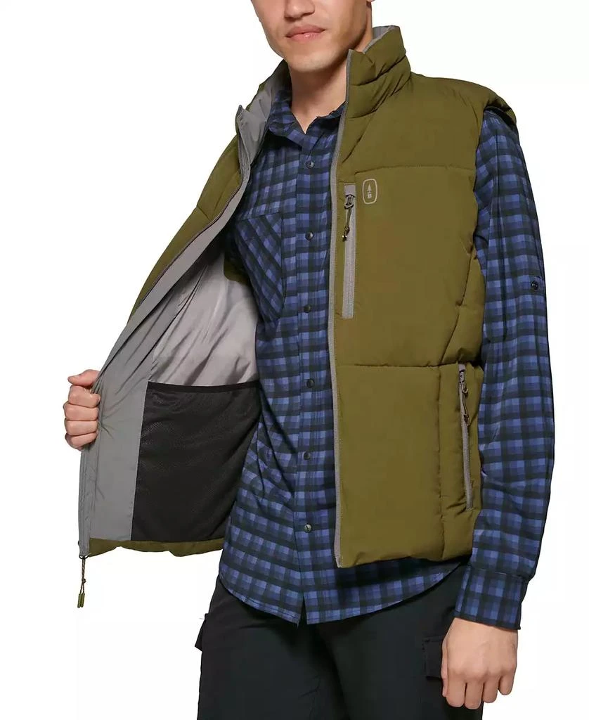 BASS OUTDOOR Men's Glacier Quilted Full-Zip Hiking Vest 3