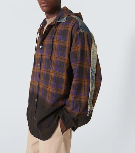 Acne Studios Paneled checked cotton flannel shirt 5