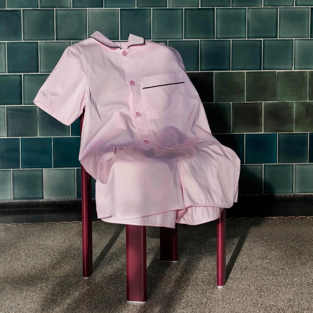 HAY HAY Outline Pyjama Short Sleeve Shirt - Soft Pink 3